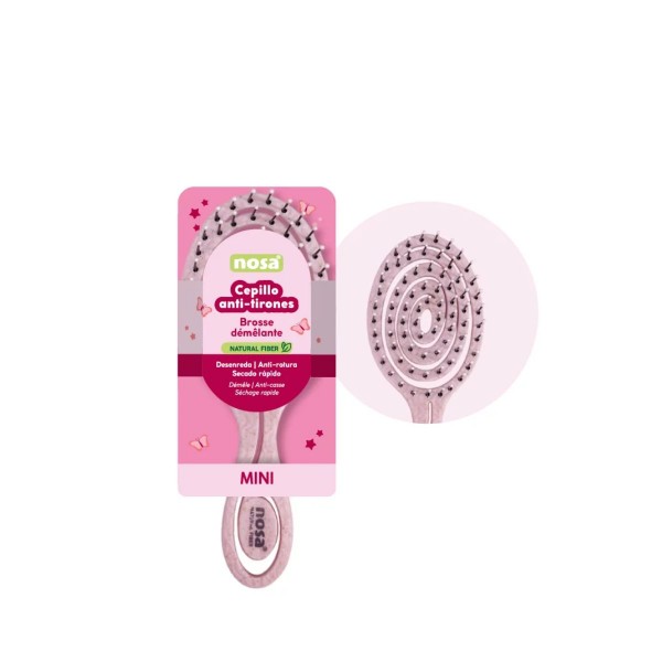 NOSA MINI CEPILLO ANTI-TIRONES ROSA