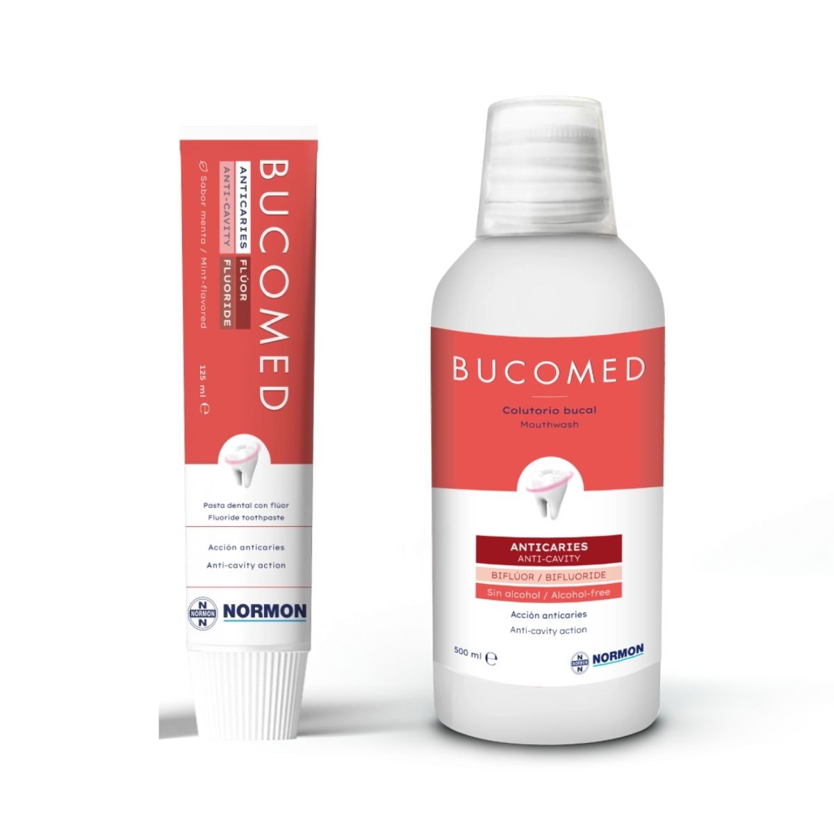 BUCOMED ANTICARIES PACK PASTA + COLUTORIO