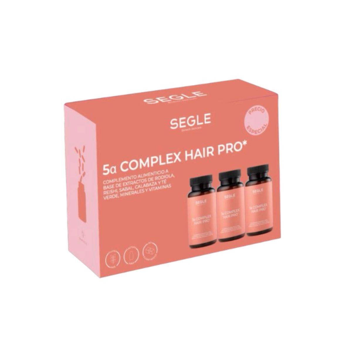 SEGLE 5 ALFA COMPLEX HAIR PRO 3X 60 CÁPSULAS