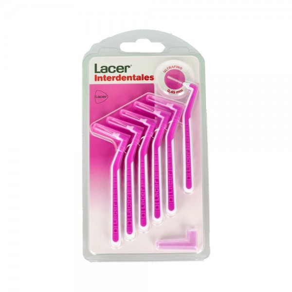 CEPILLO INTERDENTAL LACER ULTRAFINO ANGU ROSA 6 U