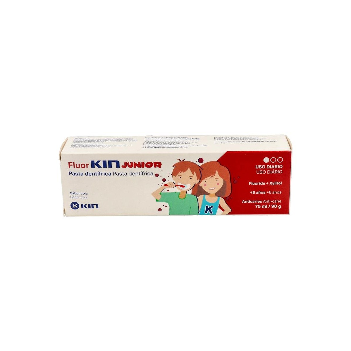 FLUOR KIN JUNIOR COLA PASTA DENTAL INFANTIL...