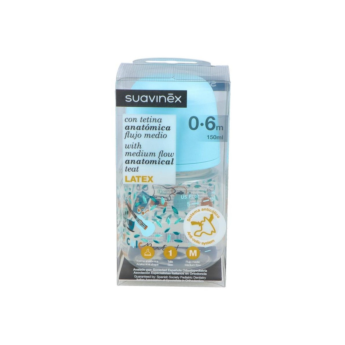 BIBERON SUAVINEX B/ANCHA ANAT LATEX FLUJO M T/1...