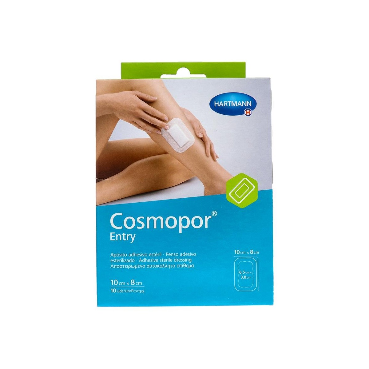 COSMOPOR ENTRY 10X8 CM 10 U APOSITO EST
