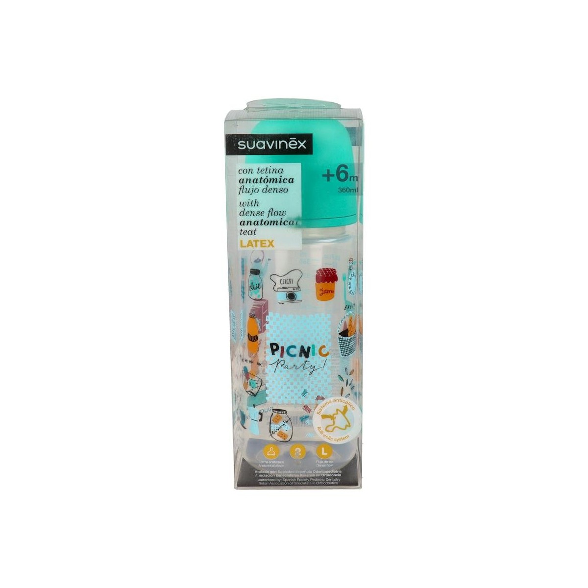 BIBERON SUAVINEX PP BA T2L LA AN 360 ML
