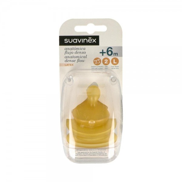 TETINA SUAVINEX T2 L ANAT LATEX 2U