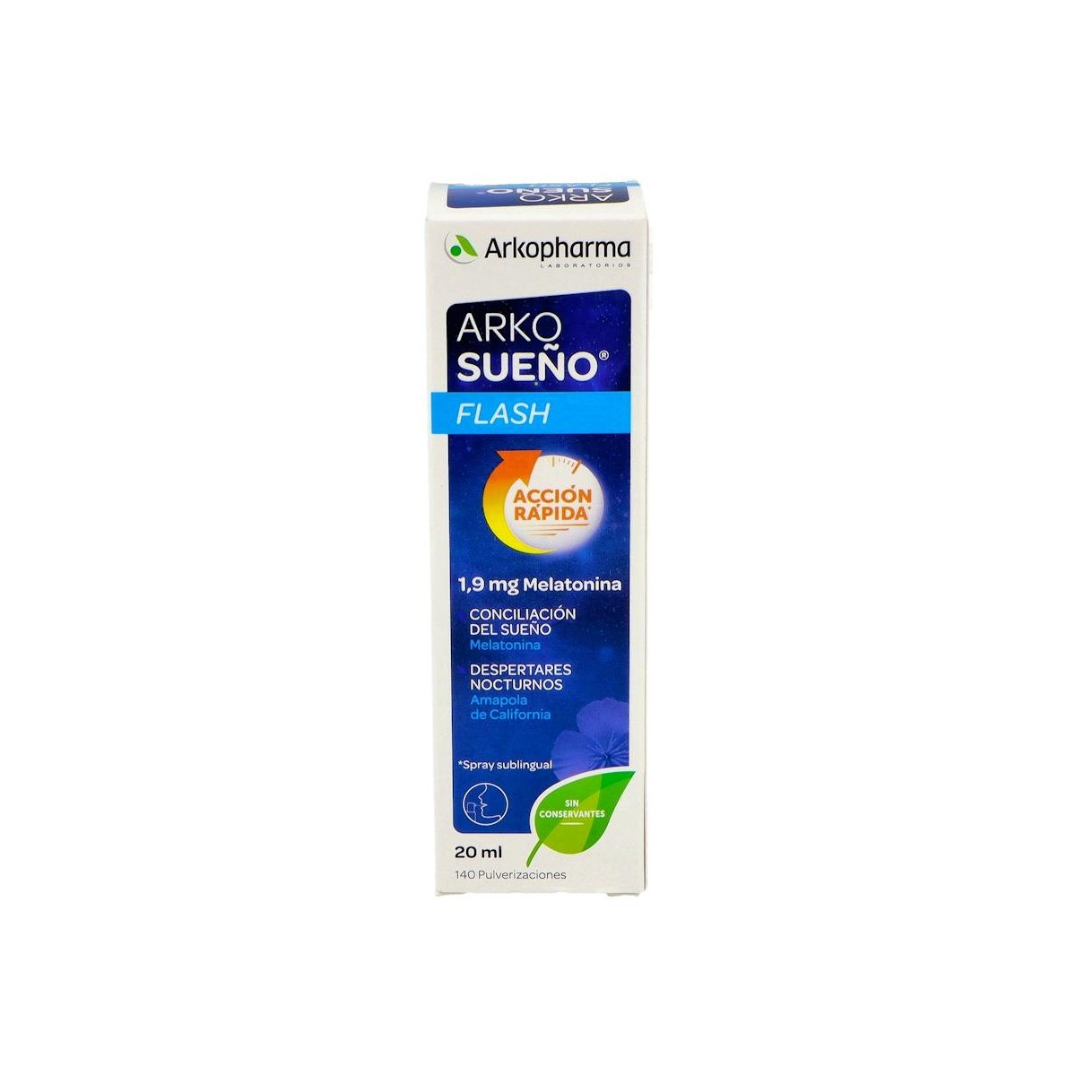 ARKORELAX SUEÑO FLASCH SPRAY SUBLINGUAL 20 ML