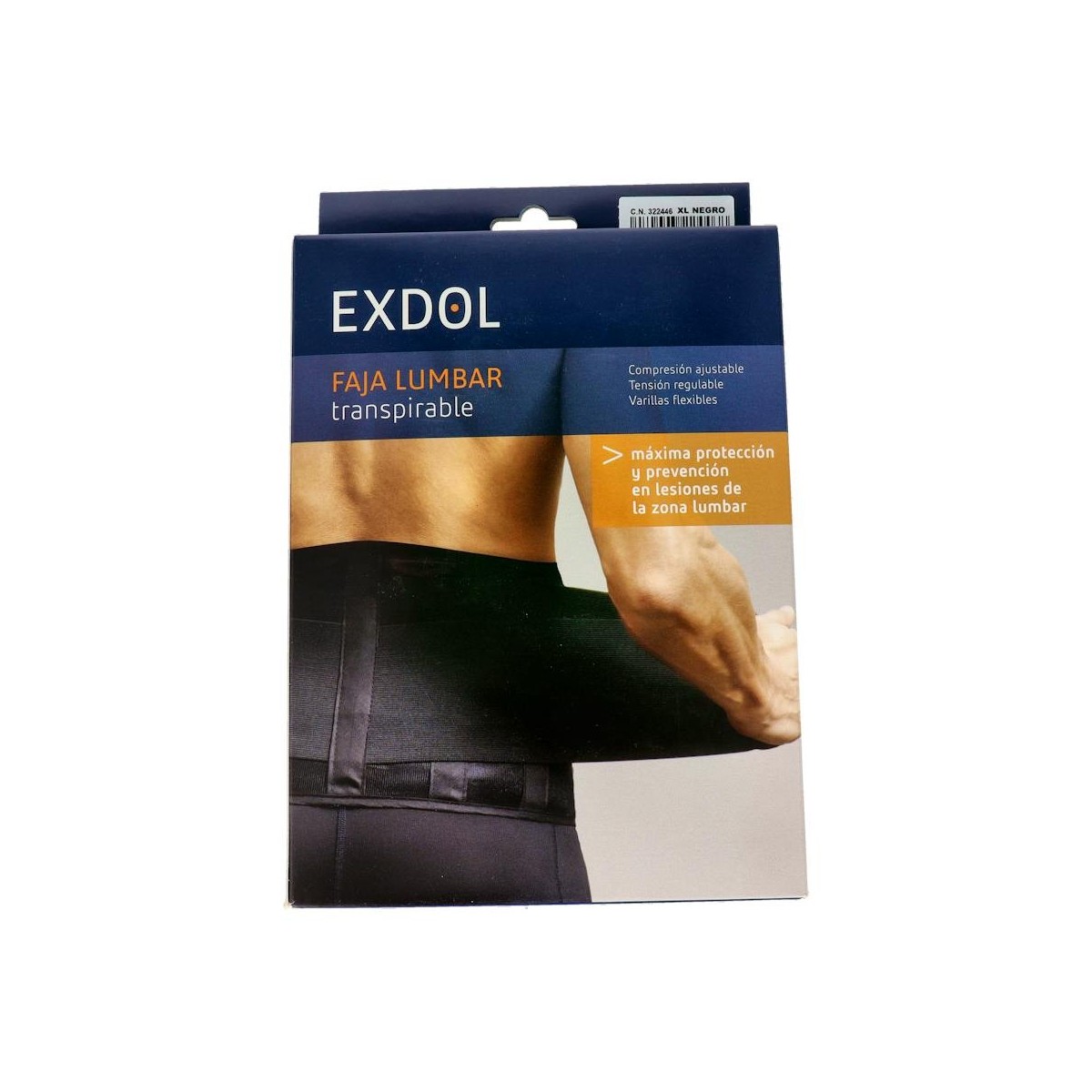 FAJA NOSA EXDOL LUMB ELAST VELCRO T/EG 103-112...