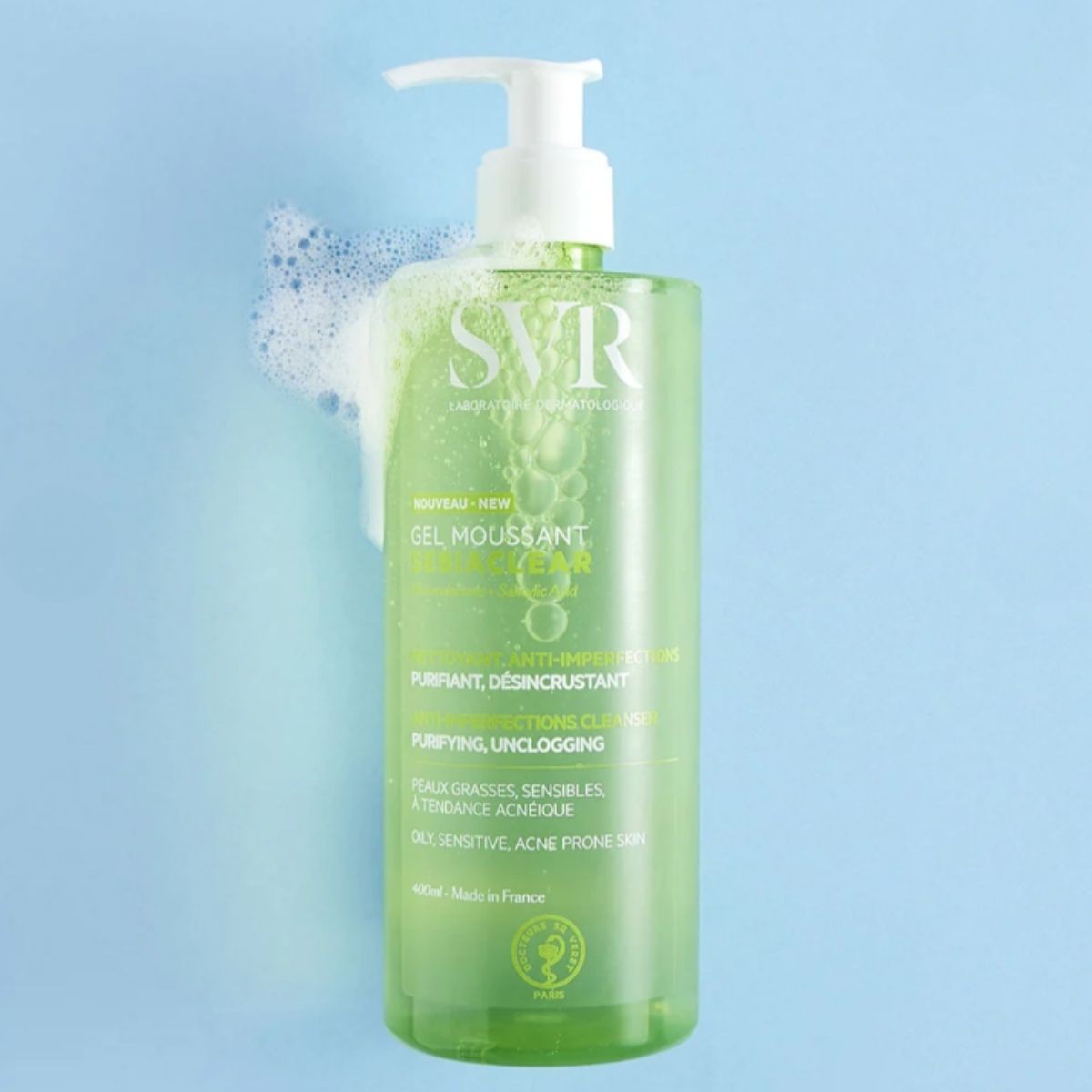 SVR SEBIACLEAR GEL MOUSSANT 400 ML