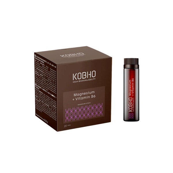 KOBHO MAGNESIUM+ VITAMIN B6 20 VIALES