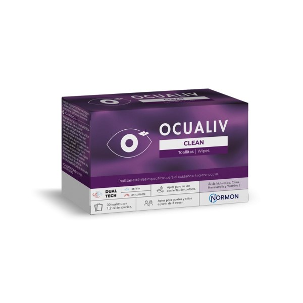 OCUALIV CLEAN TOALLITAS OFTÁLMICAS 30U